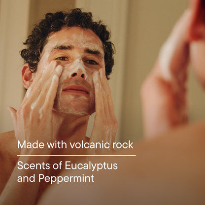 Harry's Exfoliating Face Wash for Men – Gentle Facial Cleanser with Volcanic Rock Exfoliant, 7.1 Fl. Oz (Pack of 2), Home and Travel Bundle TSA Approved