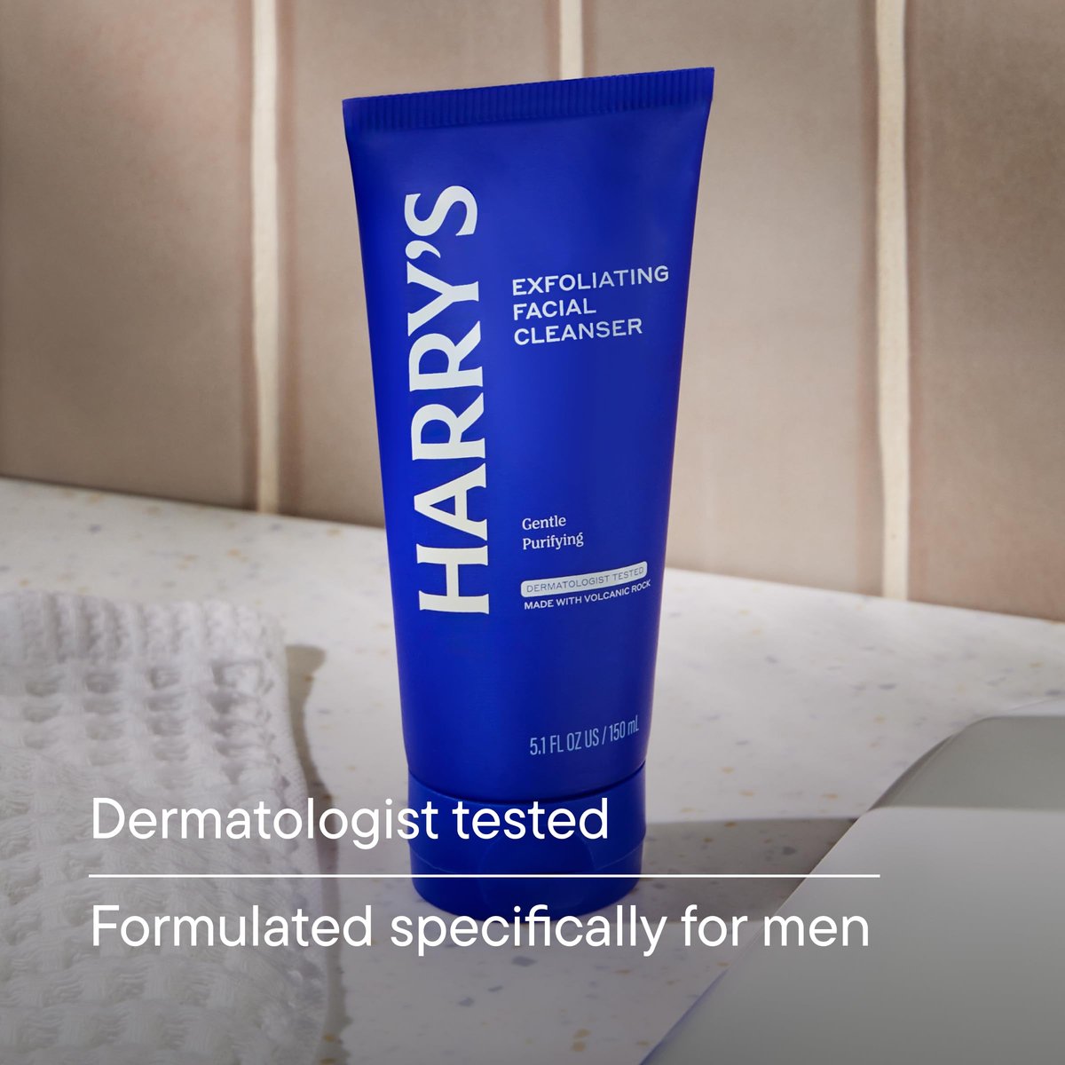 Harry's Exfoliating Face Wash for Men – Gentle Facial Cleanser with Volcanic Rock Exfoliant, 7.1 Fl. Oz (Pack of 2), Home and Travel Bundle TSA Approved - görsel 5
