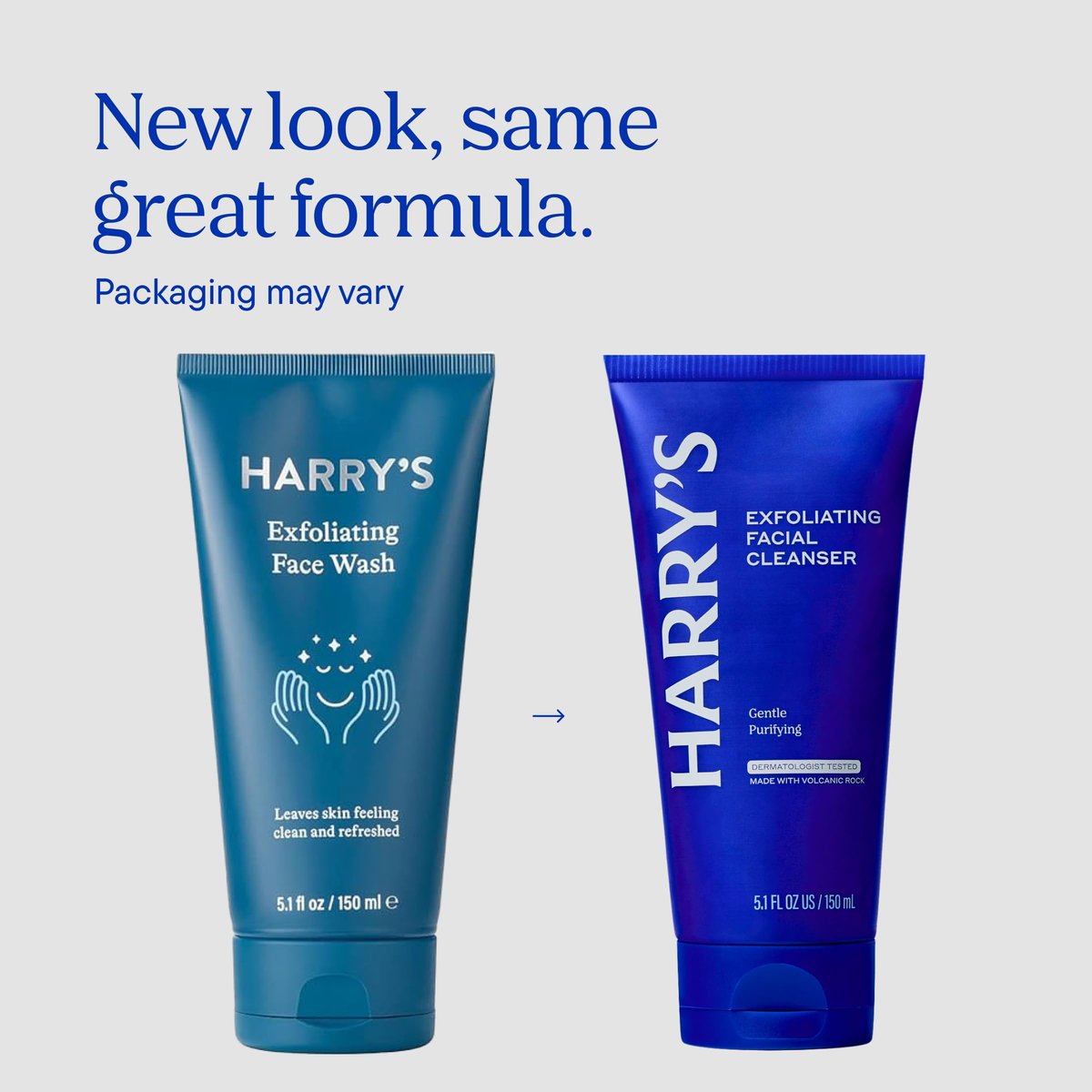 Harry's Exfoliating Face Wash for Men – Gentle Facial Cleanser with Volcanic Rock Exfoliant, 7.1 Fl. Oz (Pack of 2), Home and Travel Bundle TSA Approved - görsel 3