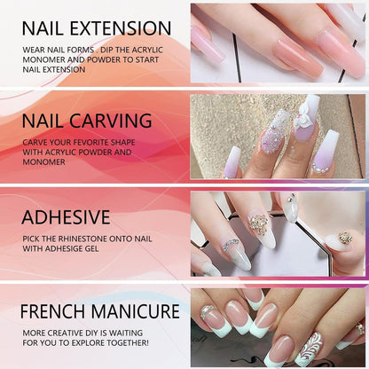 MUSILAN Monomer Acrylic Nail Liquid - 300ml Professional Acrylic Liquid for Powder System, Quick Dry Time for Beginners & Nail Techs Avelisse