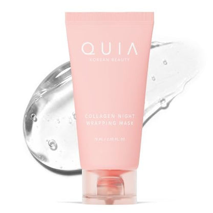 QUIA Collagen Wrapping Mask 75ml - Clinical +92% Firmer Appearance - Overnight Glass Skin Peel Off - Korean Skincare - All Skin Types Avelisse