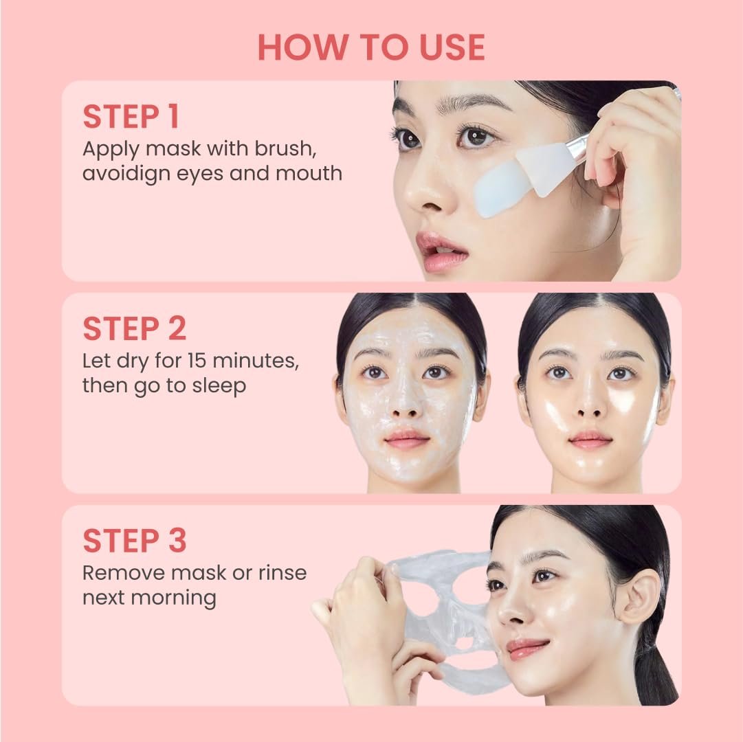 QUIA Collagen Wrapping Mask 75ml - Clinical +92% Firmer Appearance - Overnight Glass Skin Peel Off - Korean Skincare - All Skin Types Avelisse