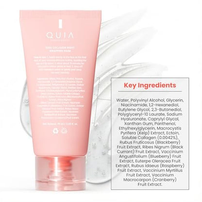 QUIA Collagen Wrapping Mask 75ml - Clinical +92% Firmer Appearance - Overnight Glass Skin Peel Off - Korean Skincare - All Skin Types Avelisse
