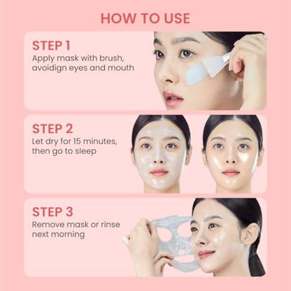 QUIA Collagen Wrapping Mask 75ml - Clinical +92% Firmer Appearance - Overnight Glass Skin Peel Off - Korean Skincare - All Skin Types Avelisse