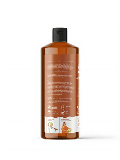 Vedic Kapha Natural Ayurvedic Shampoo for Oily/Normal Hair - Lemon & Tea Tree Oil, 16.9 fl oz