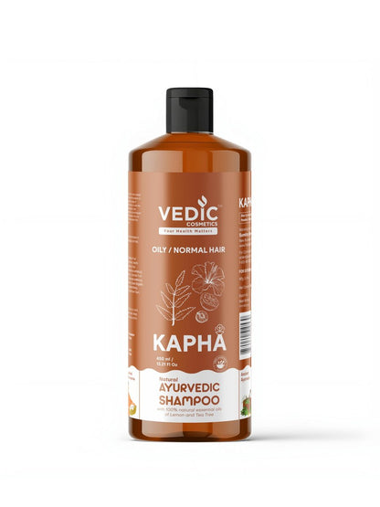Vedic Kapha Natural Ayurvedic Shampoo for Oily/Normal Hair - Lemon & Tea Tree Oil, 16.9 fl oz