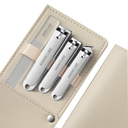 Heavy-Duty 4 PCS Nail Clippers Set with Case – Sharp High-Carbon Steel Blades for Hard Nails, Portable Grooming Tool for Men & Women, Great Christmas Gift, Stocking Stuffers Idea - görsel 2