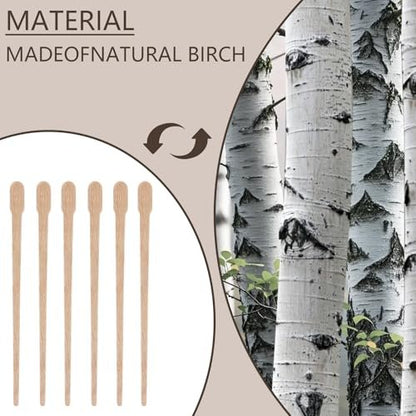 1200 Pcs Wooden Wax Sticks - Small Wax Spatulas Applicator for Hair Removal, Eyebrow, Lip, Nose, Brow