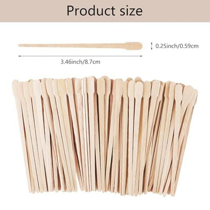 1200 Pcs Wooden Wax Sticks - Small Wax Spatulas Applicator for Hair Removal, Eyebrow, Lip, Nose, Brow