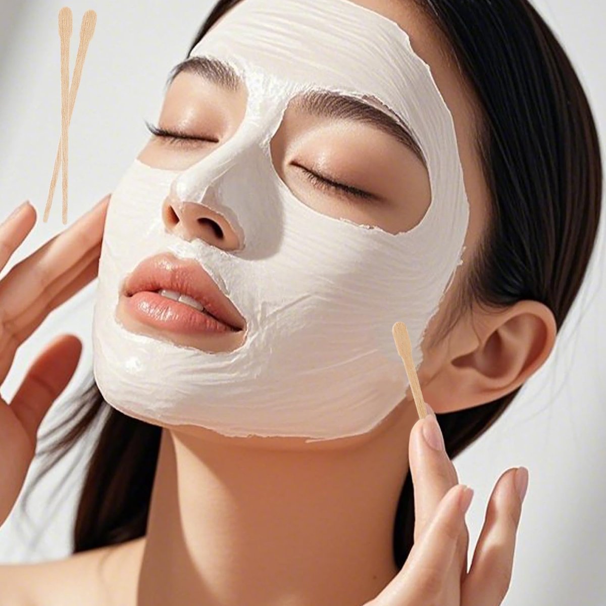 1200 Pcs Wooden Wax Sticks - Small Wax Spatulas Applicator for Hair Removal, Eyebrow, Lip, Nose, Brow - görsel 7