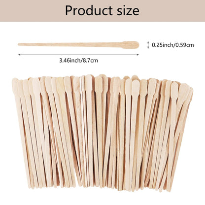 1200 Pcs Wooden Wax Sticks - Small Wax Spatulas Applicator for Hair Removal, Eyebrow, Lip, Nose, Brow