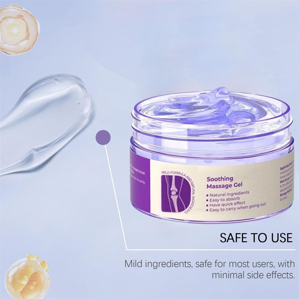 2Pcs Joint Gel Purple Gel - Soothing Massage Cream for Knees, Lumbar, Neck, Hands, and Feet Avelisse