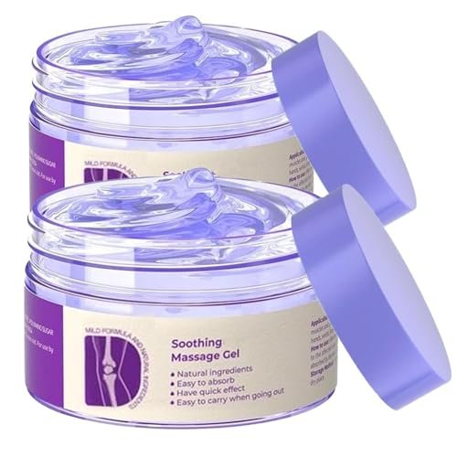 2Pcs Joint Gel Purple Gel - Soothing Massage Cream for Knees, Lumbar, Neck, Hands, and Feet Avelisse