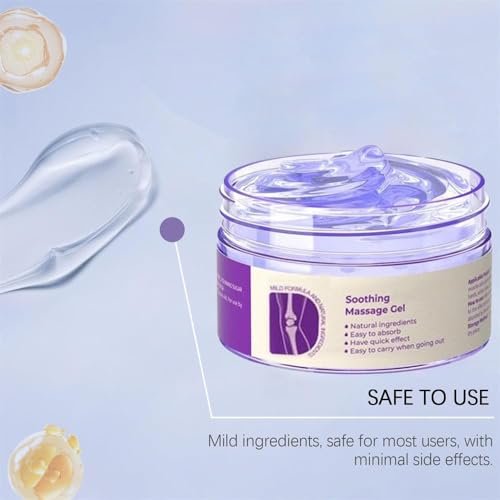 2Pcs Joint Gel Purple Gel - Soothing Massage Cream for Knees, Lumbar, Neck, Hands, and Feet Avelisse