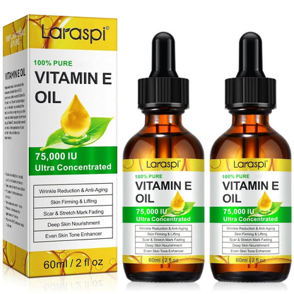 laraspi Pure Vitamin E Oil for Skin, Face, Scars, Body – Moisturizing Dry Skin, 4 oz Avelisse