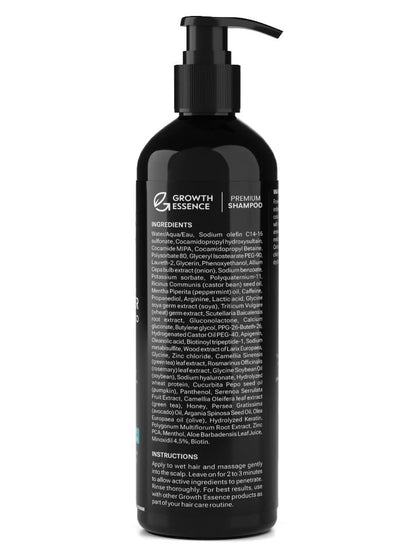 Minoxidil & Biotin Shampoo for Hair Growth - DHT Blocker with Caffeine, Castor Oil & Onion for Thicker, Healthier Hair - Strengthening Formula for Men & Women Avelisse