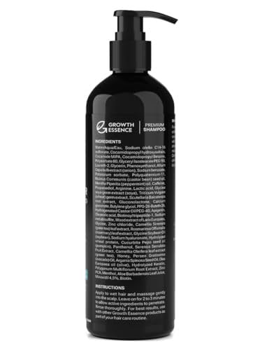 Minoxidil & Biotin Shampoo for Hair Growth - DHT Blocker with Caffeine, Castor Oil & Onion for Thicker, Healthier Hair - Strengthening Formula for Men & Women Avelisse