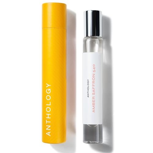 Anthology Amber Saffron 540 Roll On Perfume Oil - 0.3 oz (9 ml) Woody Amber Floral Clean Cruelty-Free Fragrance Avelisse