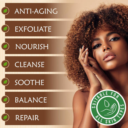 Plant Guru Raw African Black Soap 5 oz. Bar - Pure & Natural Traditional Skincare for Face, Body & Hair | Handmade Cleanser for All Skin Types Imported From Ghana