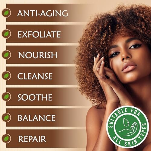 Plant Guru Raw African Black Soap 5 oz. Bar - Pure & Natural Traditional Skincare for Face, Body & Hair | Handmade Cleanser for All Skin Types Imported From Ghana - görsel 10
