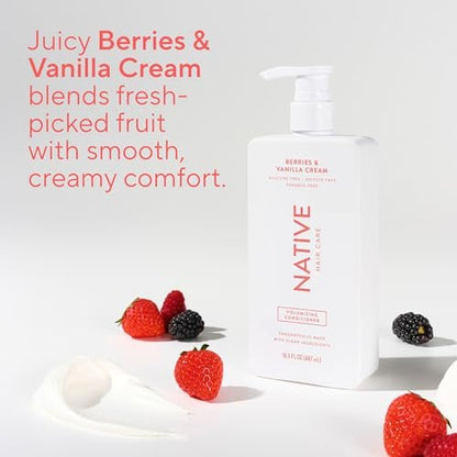 Native Volumizing Conditioner Berries & Vanilla Cream - 16.5 fl oz | Sulfate-Free & Paraben-Free