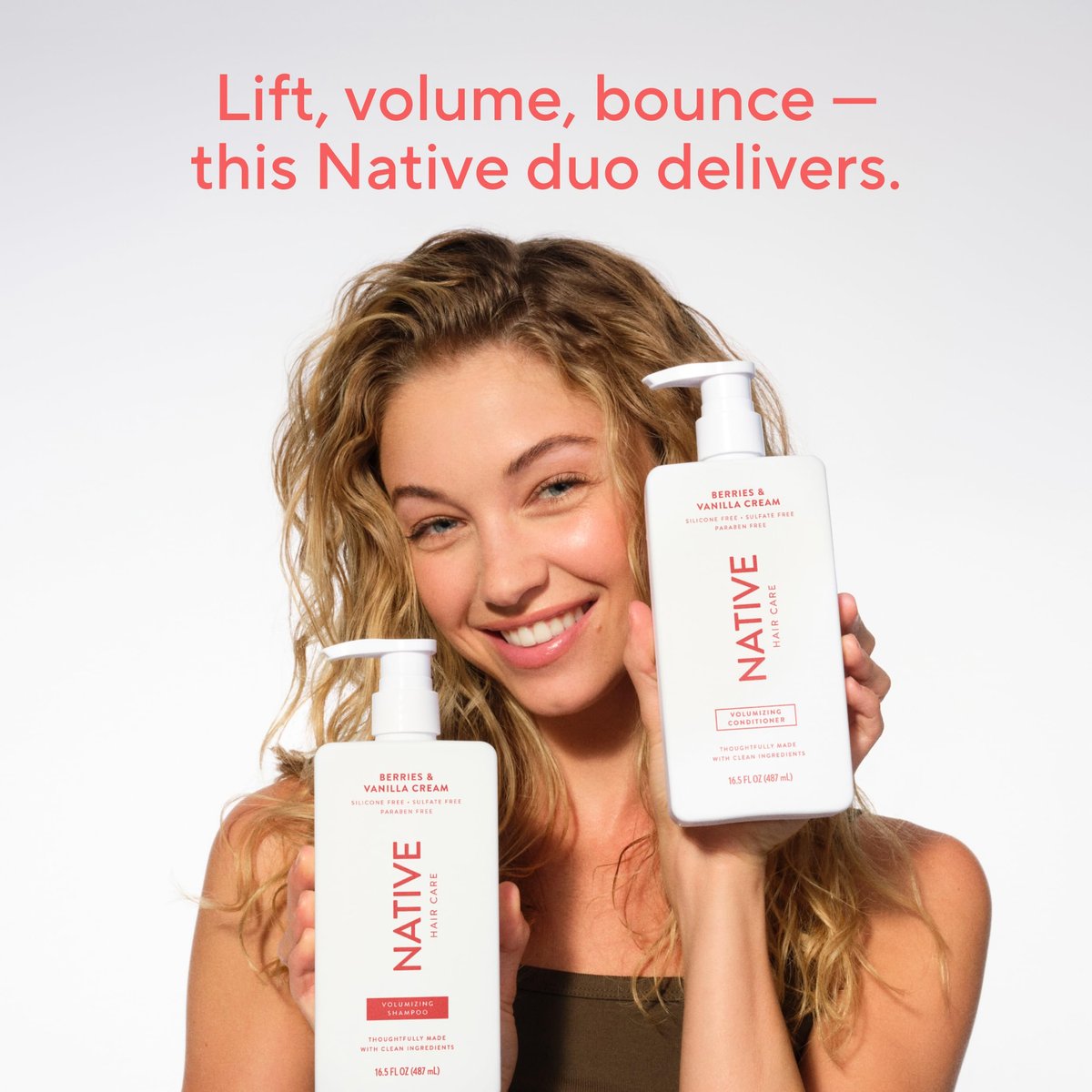 Native Volumizing Conditioner Berries & Vanilla Cream - 16.5 fl oz | Sulfate-Free & Paraben-Free - görsel 9