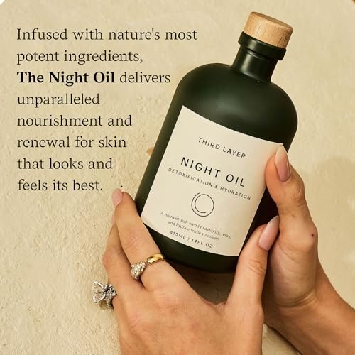 Third Layer Castor Oil Body Oil – 100% Organic, Cold-Pressed, Hexane-Free with Magnesium & Frankincense for Skin Hydration & Evening Self-Care, Night Oil (14 fl oz) Avelisse
