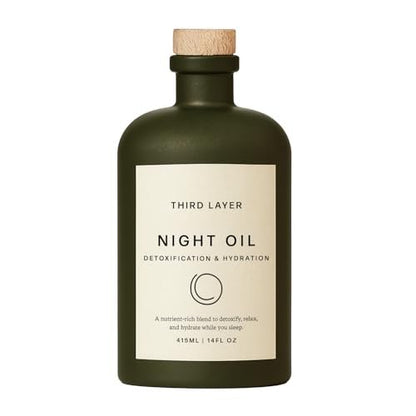 Third Layer Castor Oil Body Oil – 100% Organic, Cold-Pressed, Hexane-Free with Magnesium & Frankincense for Skin Hydration & Evening Self-Care, Night Oil (14 fl oz) Avelisse