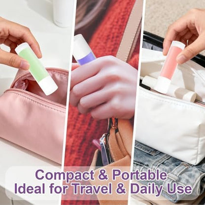 RAINFLOW 50 PCS Lip Balm Tubes - 5 g Twist-up Empty Lip Gloss Containers, BPA Free & Leak Free, Clear Lipstick Tubes with White Caps for DIY Homemade Lip Balms, Chapsticks, Solid Perfume