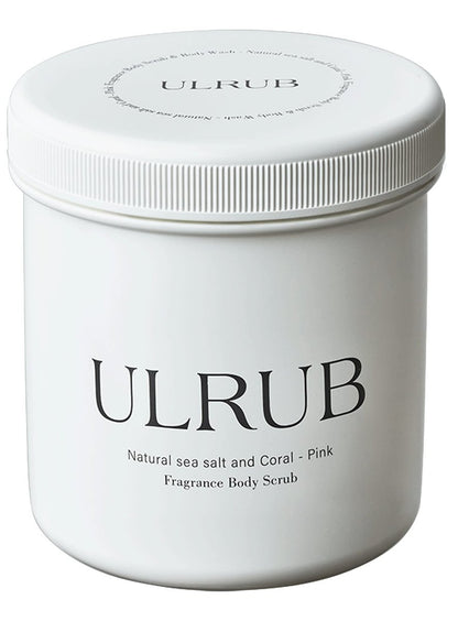 ULRUB Body Scrub 460g - Perfumed Exfoliator for Dark Spots, Intimate Areas, Knees, Arms, Elbows, Heels with CICA Extract, Placenta, Vitamin C - Japanese Body Smoother for Women Avelisse