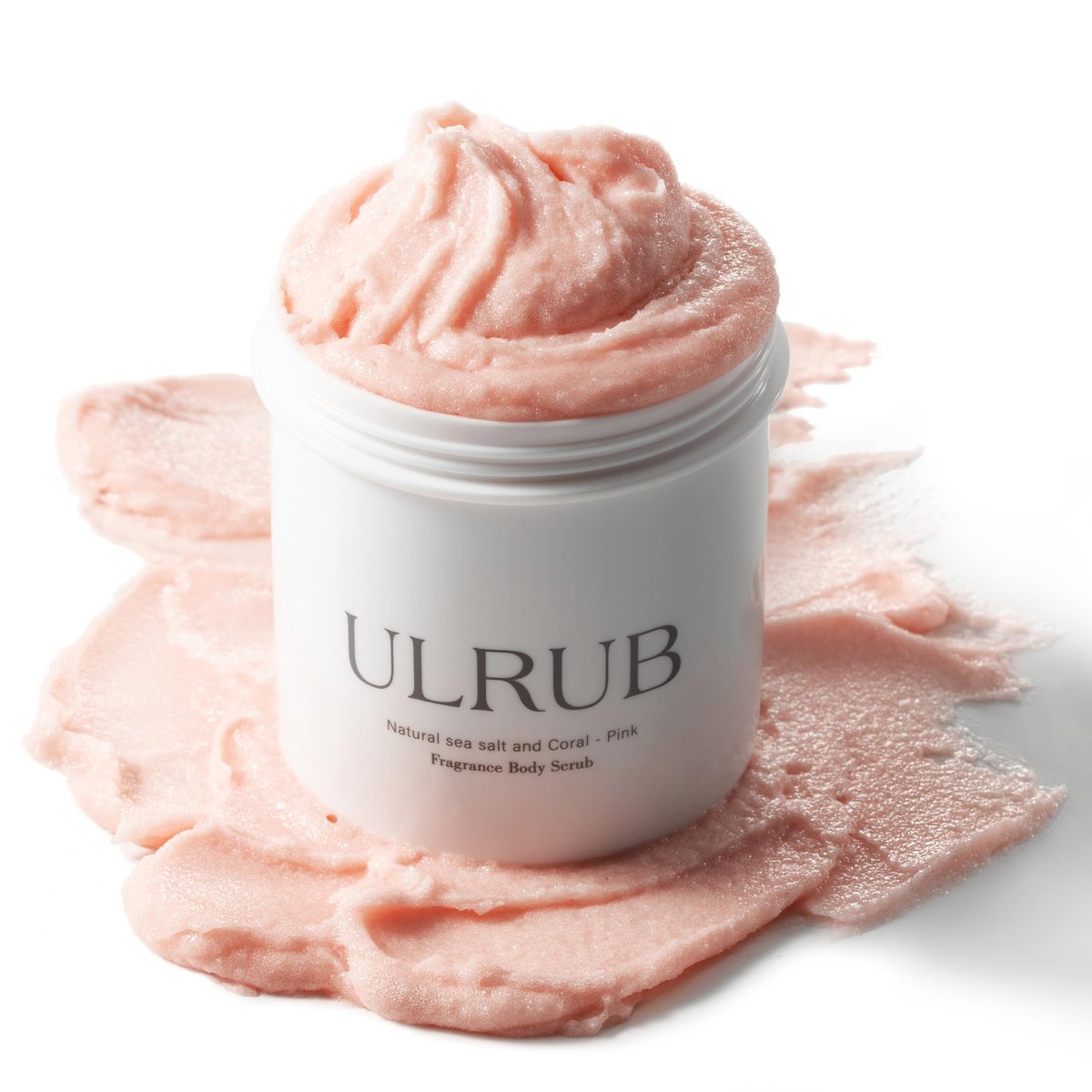 ULRUB Body Scrub 460g - Perfumed Exfoliator for Dark Spots, Intimate Areas, Knees, Arms, Elbows, Heels with CICA Extract, Placenta, Vitamin C - Japanese Body Smoother for Women Avelisse