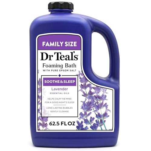 Dr Teal's Foaming Bath with Pure Epsom Salt, Soothe & Sleep with Lavender, 62.5 fl oz Avelisse
