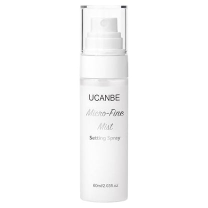 UCANBE Dewy Setting Spray for Makeup - Long Lasting Hydrating Finishing Spray for Face, Micro-Fine Mist for Dewy Glow, Lightweight & Waterproof 16H Wear