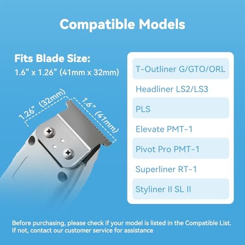 6-Pack Hair Clipper Guards Compatible with Baybliss FX787 and Andis T Outliner G, GO, GTO, ORL, LS2, LS3, PLS, PMT-1, RT-1, SLII Trimmer Guards - 1/16" to 3/8" Black - görsel 8