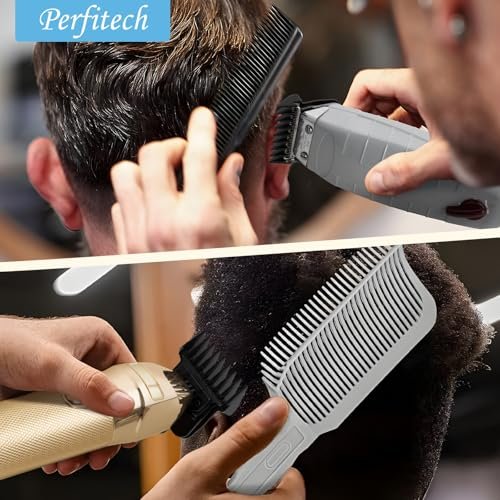 6-Pack Hair Clipper Guards Compatible with Baybliss FX787 and Andis T Outliner G, GO, GTO, ORL, LS2, LS3, PLS, PMT-1, RT-1, SLII Trimmer Guards - 1/16" to 3/8" Black - görsel 14