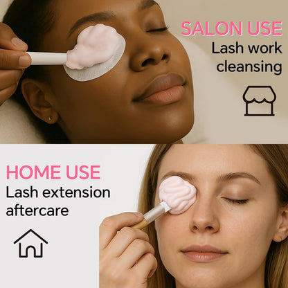 Whipped Lash Cream Shampoo Unscented Foam Cleanser | 100ml Eyelash Extension Cleaning Bath Kit for Salon & Home Use