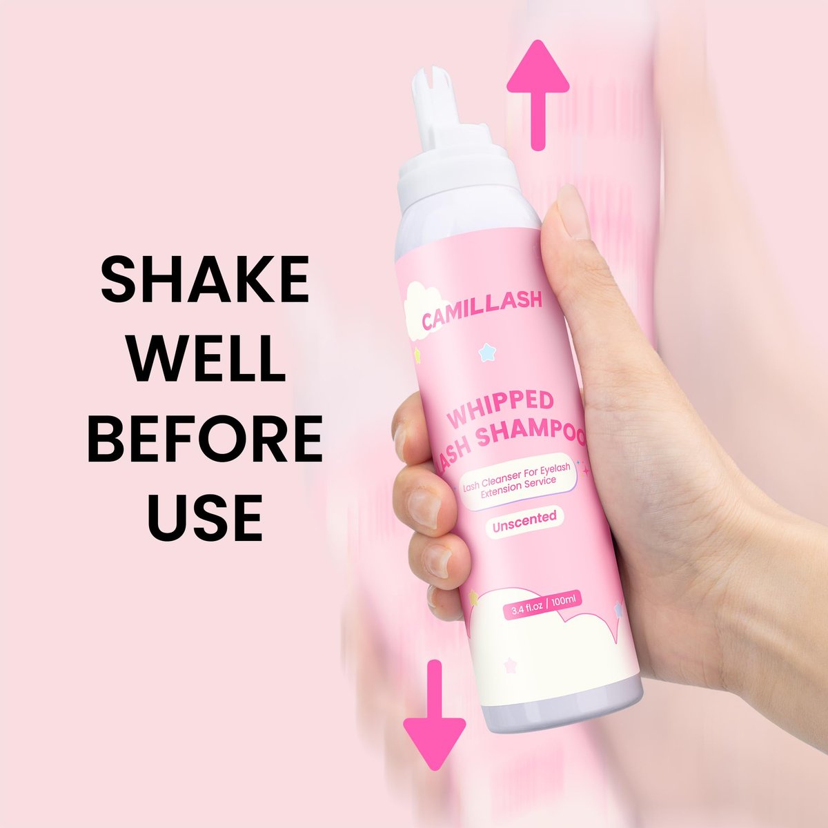 Whipped Lash Cream Shampoo Unscented Foam Cleanser | 100ml Eyelash Extension Cleaning Bath Kit for Salon & Home Use - görsel 12