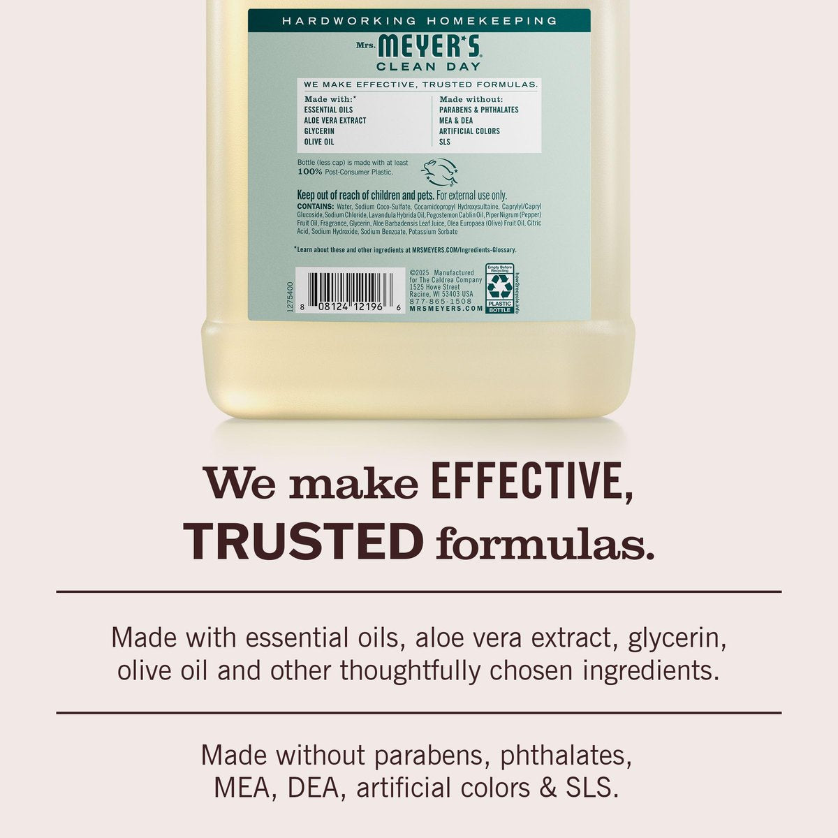 Mrs. MEYER'S CLEAN DAY Hand Soap Refill, Birchwood Scent, 33 Fl Oz Bottle - görsel 7