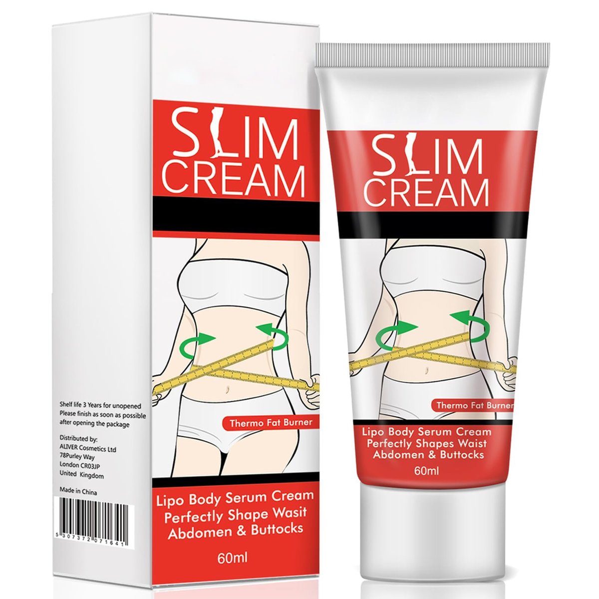 akareni Hot Cream for Belly – Slimming & Firming Fat Burning Cream for Stomach, Waist & Buttocks – Moisturizing Cellulite Cream for Women and Men - görsel 1