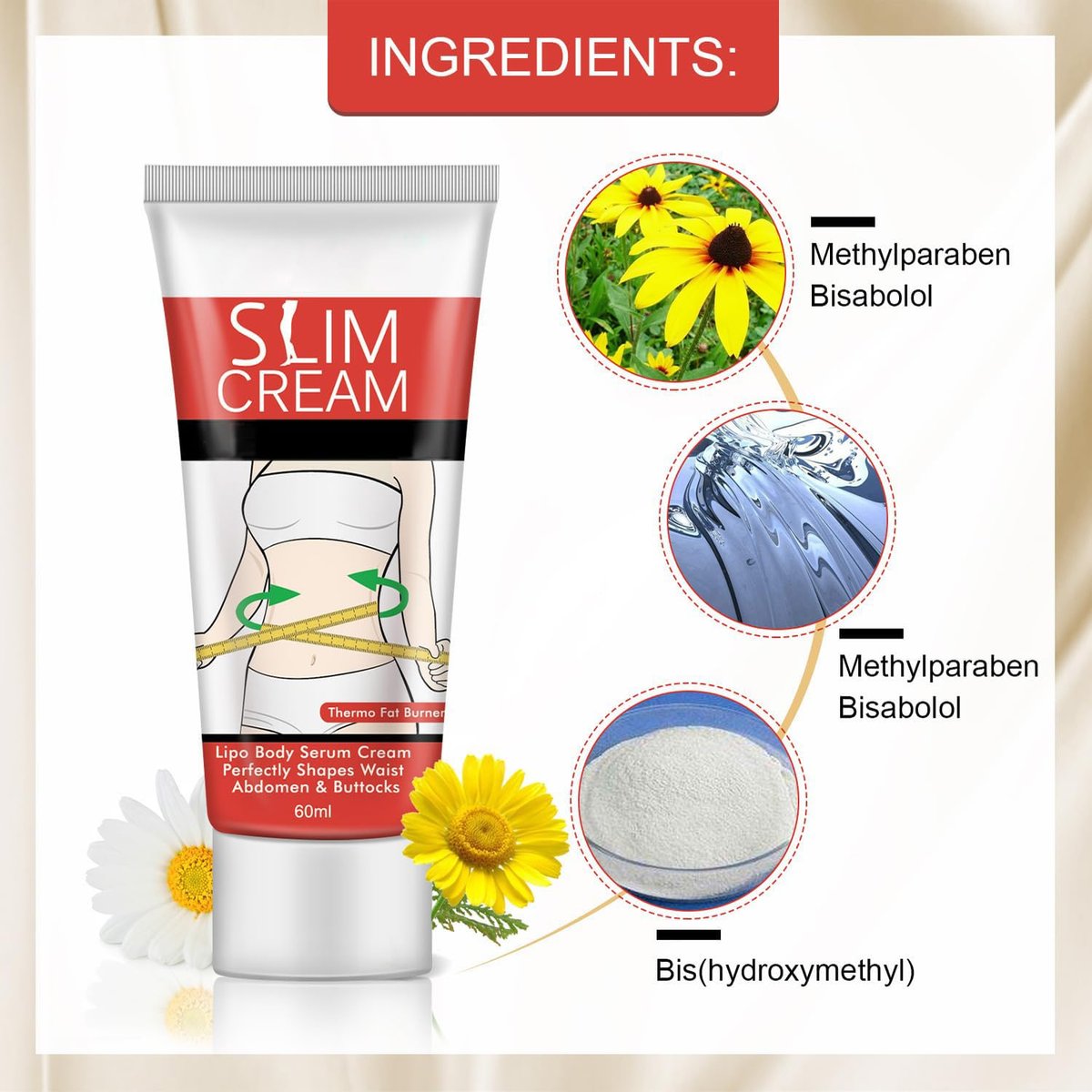akareni Hot Cream for Belly – Slimming & Firming Fat Burning Cream for Stomach, Waist & Buttocks – Moisturizing Cellulite Cream for Women and Men - görsel 13