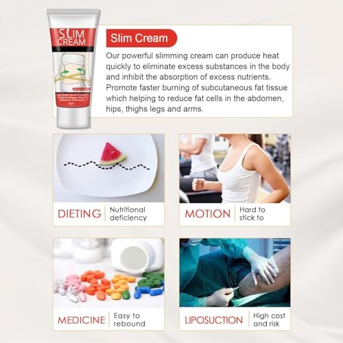 akareni Hot Cream for Belly – Slimming & Firming Fat Burning Cream for Stomach, Waist & Buttocks – Moisturizing Cellulite Cream for Women and Men - görsel 10
