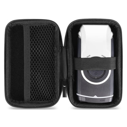 Linkidea Travel Shaver Case - Protective Mini Electric Razor Storage Bag for Braun M60, M90, Portable Shaver Holder (Black)