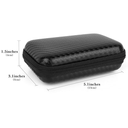 Linkidea Travel Shaver Case - Protective Mini Electric Razor Storage Bag for Braun M60, M90, Portable Shaver Holder (Black)