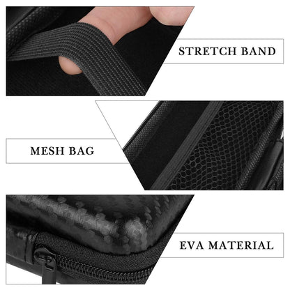 Linkidea Travel Shaver Case - Protective Mini Electric Razor Storage Bag for Braun M60, M90, Portable Shaver Holder (Black)