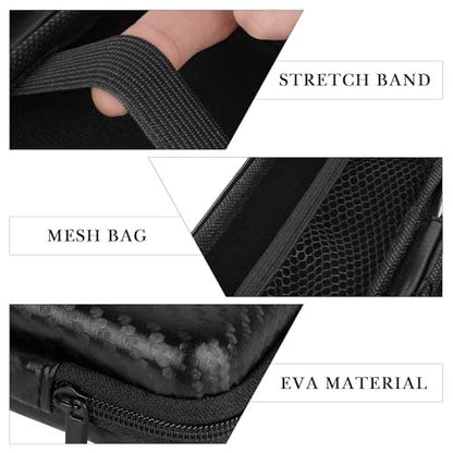 Linkidea Travel Shaver Case - Protective Mini Electric Razor Storage Bag for Braun M60, M90, Portable Shaver Holder (Black)