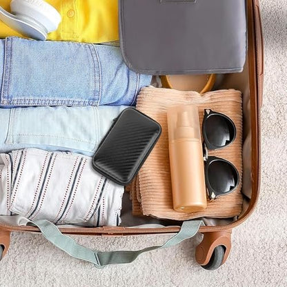 Linkidea Travel Shaver Case - Protective Mini Electric Razor Storage Bag for Braun M60, M90, Portable Shaver Holder (Black)