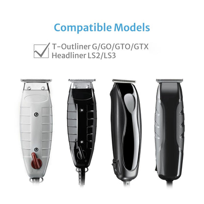 T-Blades Replacement Blades Compatible with Andis T-Outliner G, GO, GTO, GTX, Headliner LS2, LS3 – New Version, 1 Pack (Black)