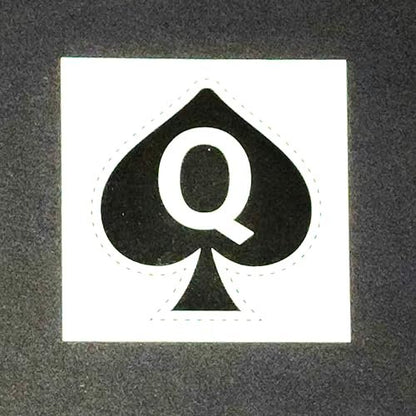 Queen of Spades Temporary Tattoo – 5-Piece Black Small Tattoos for Adults