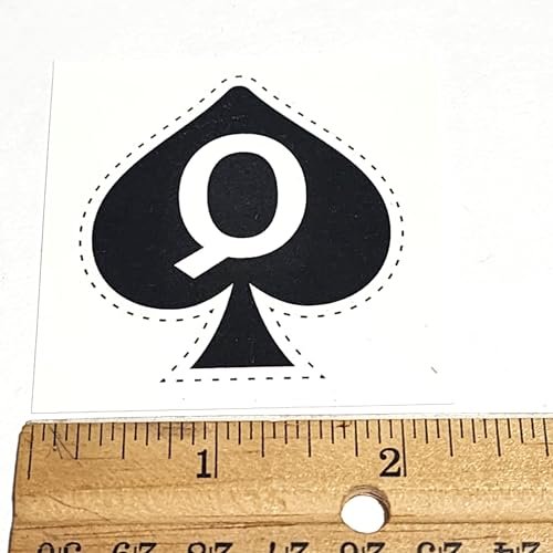 Queen of Spades Temporary Tattoo – 5-Piece Black Small Tattoos for Adults - görsel 9