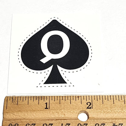 Queen of Spades Temporary Tattoo – 5-Piece Black Small Tattoos for Adults